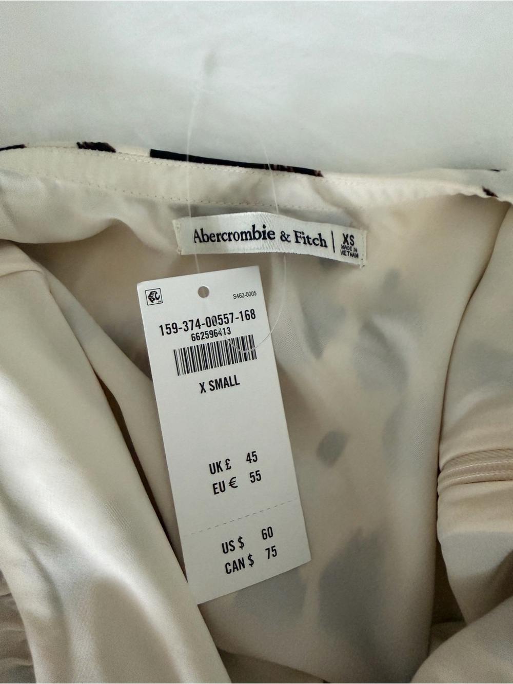 Abercrombie & Fitch Cream and Black Halter Mini Dress - Picture 4 of 4